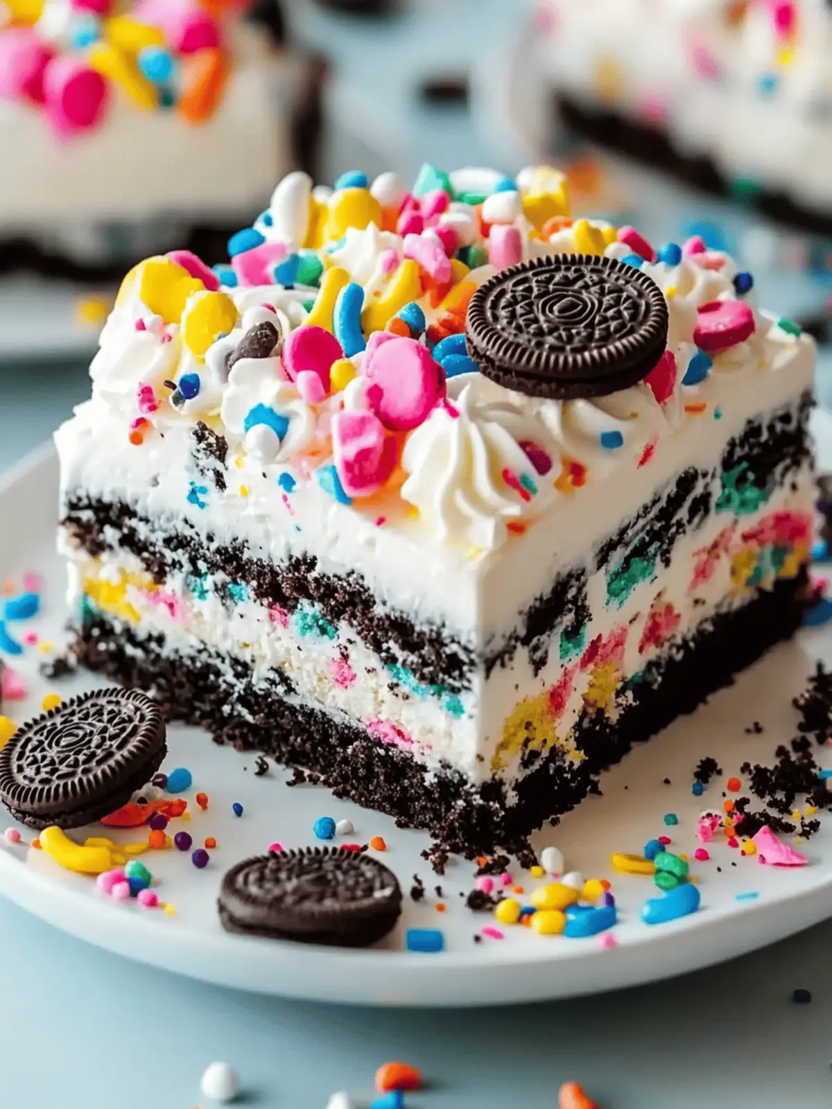 Funfetti Oreo Icebox Cake