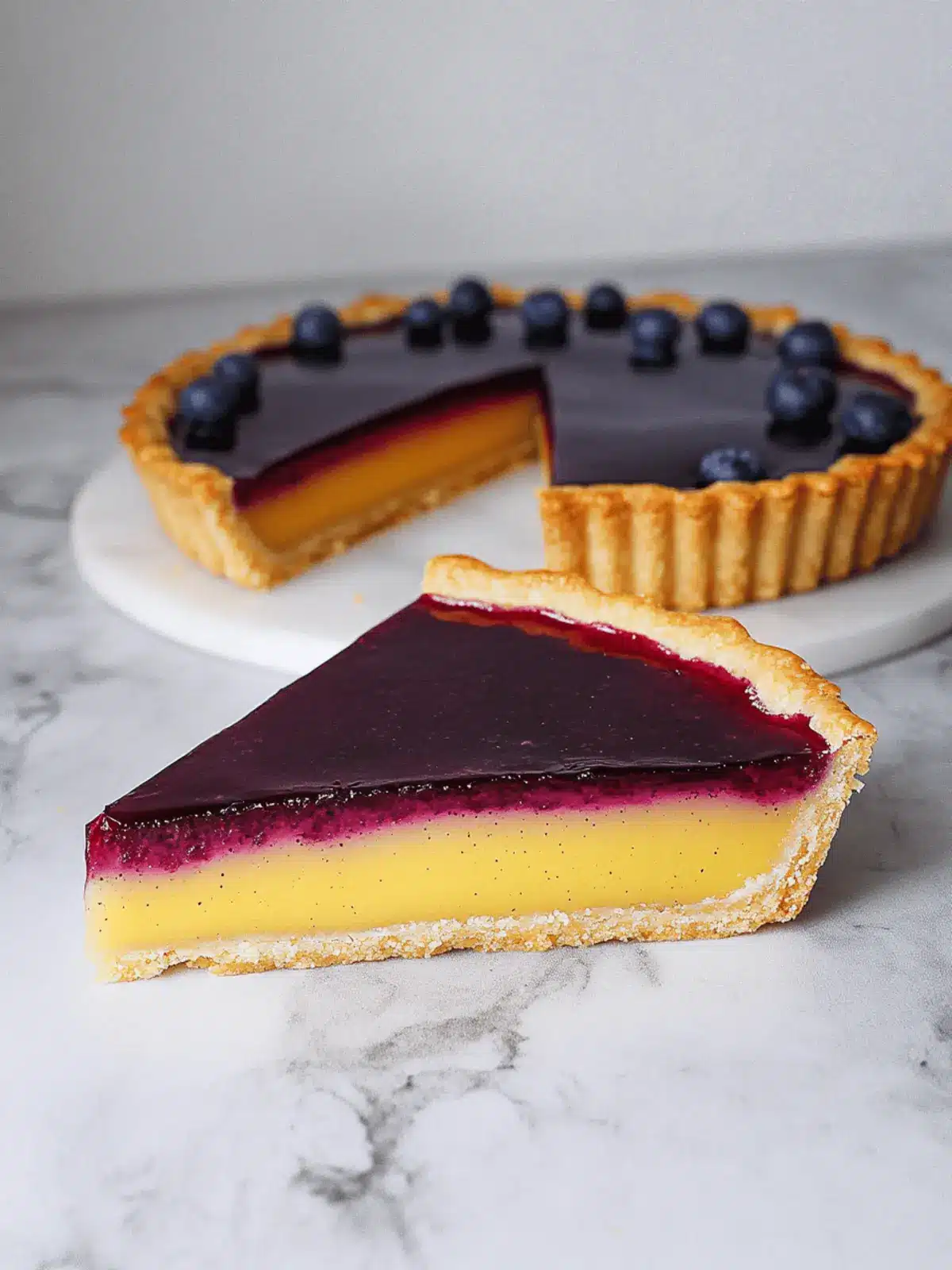 Blueberry Lemon Curd Tart