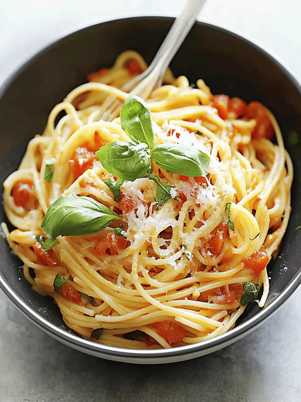 20-Minute One Pot Pasta with Fresh Tomatoes & Basil Magic
