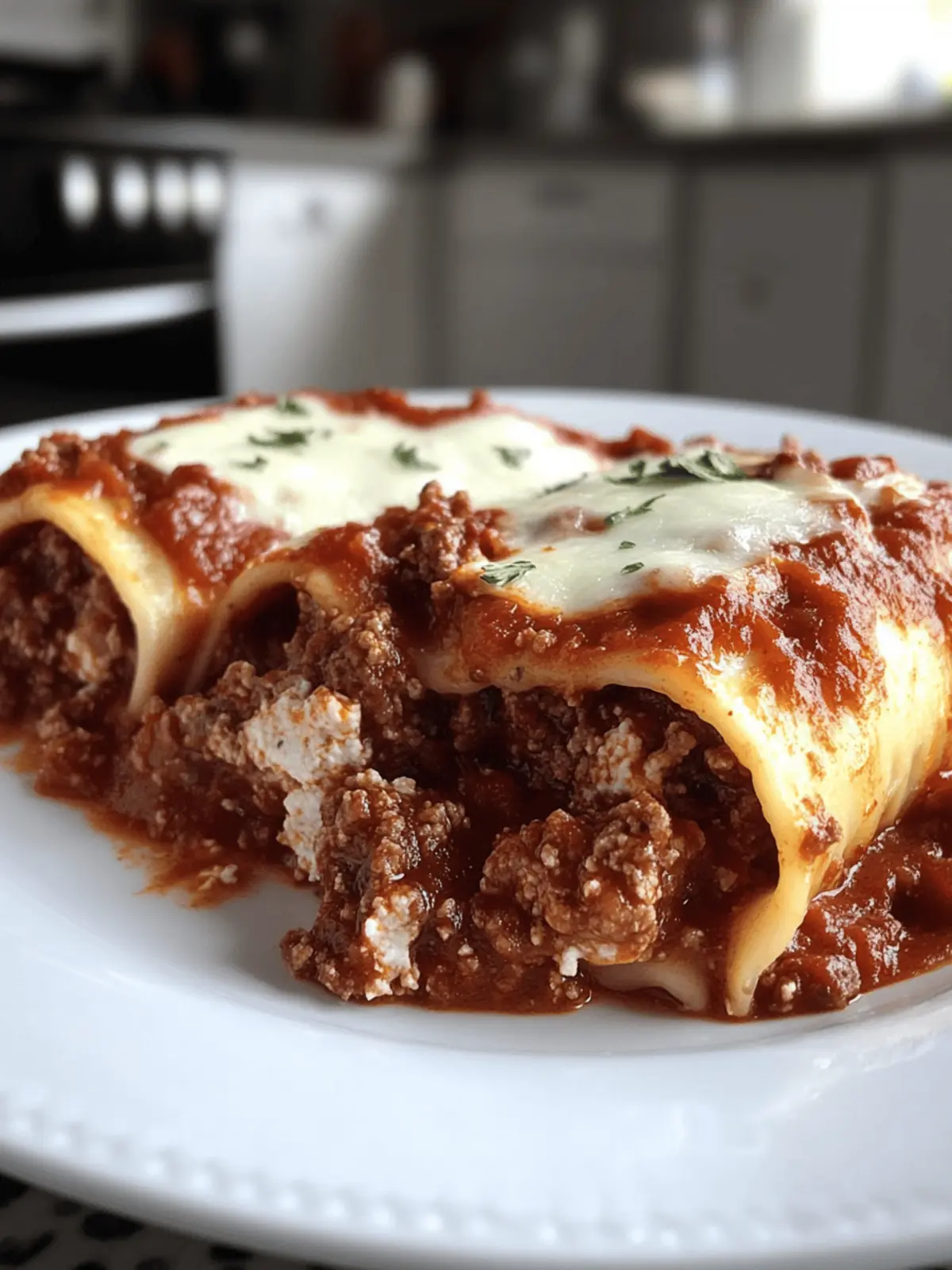 Savory Stuffed Manicotti with Meat Sauce for Family Comfort