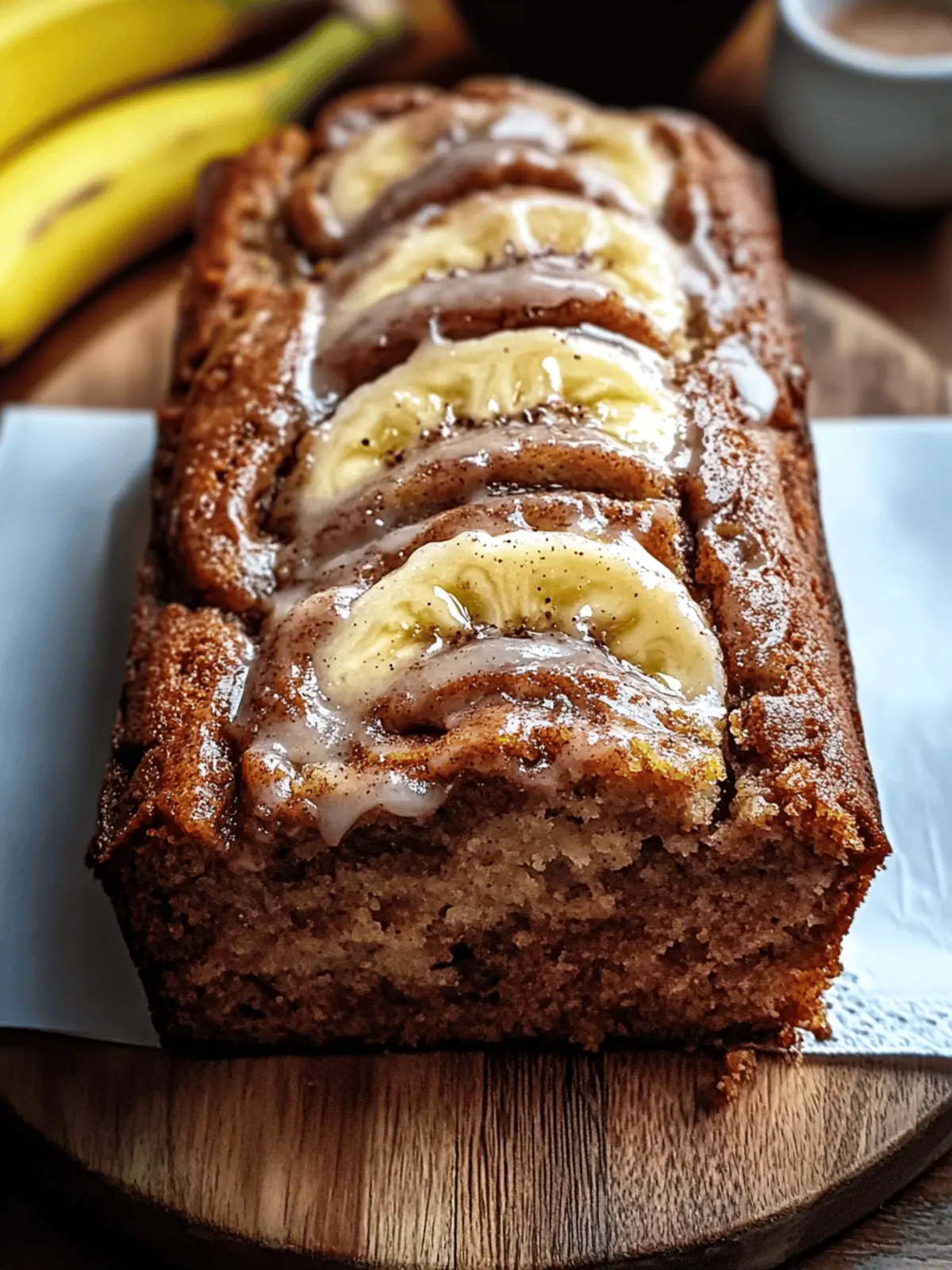 Cinnamon Roll Banana Bread
