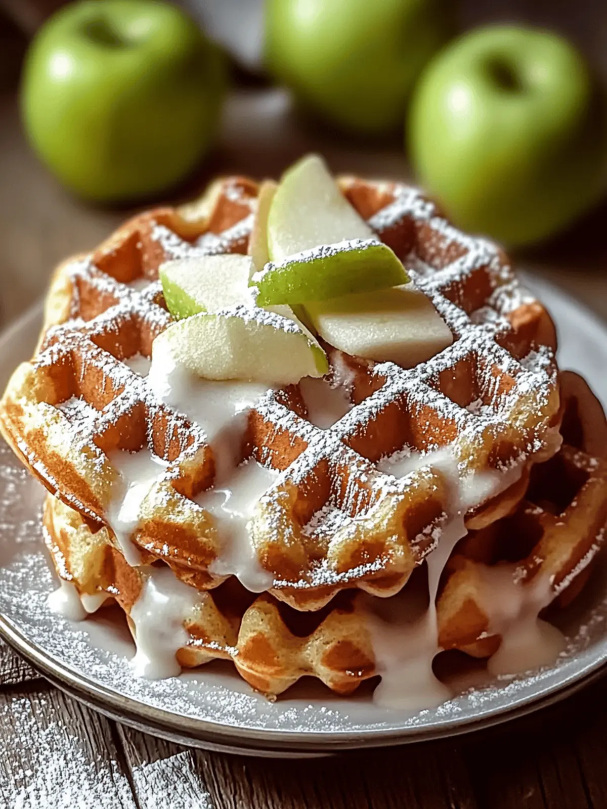 Apple Fritter Waffle Donuts
