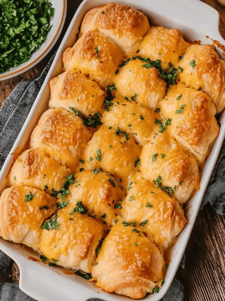 Cheesy Chicken Crescent Rolls