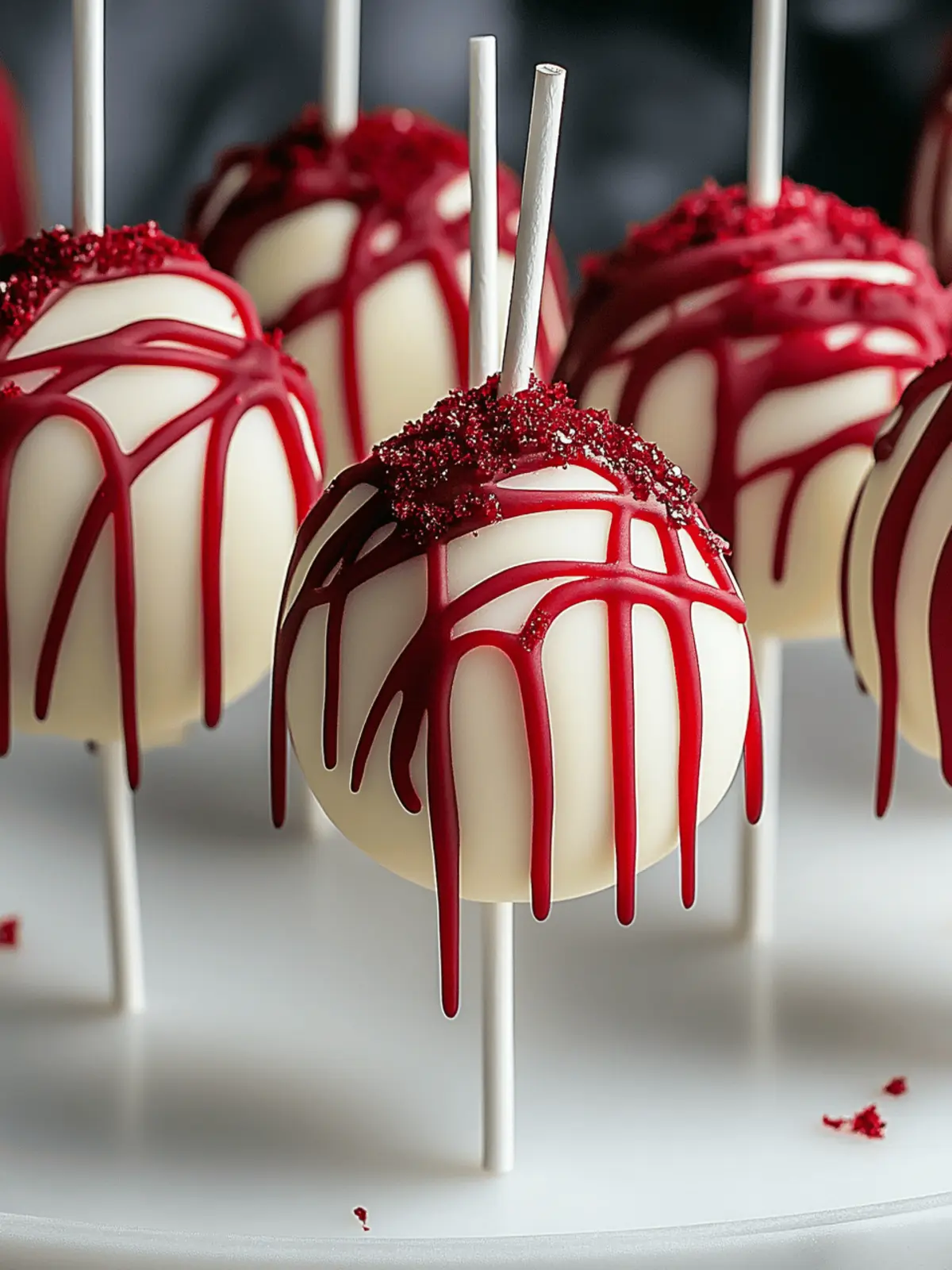 Bloody Red Velvet Cake Pops