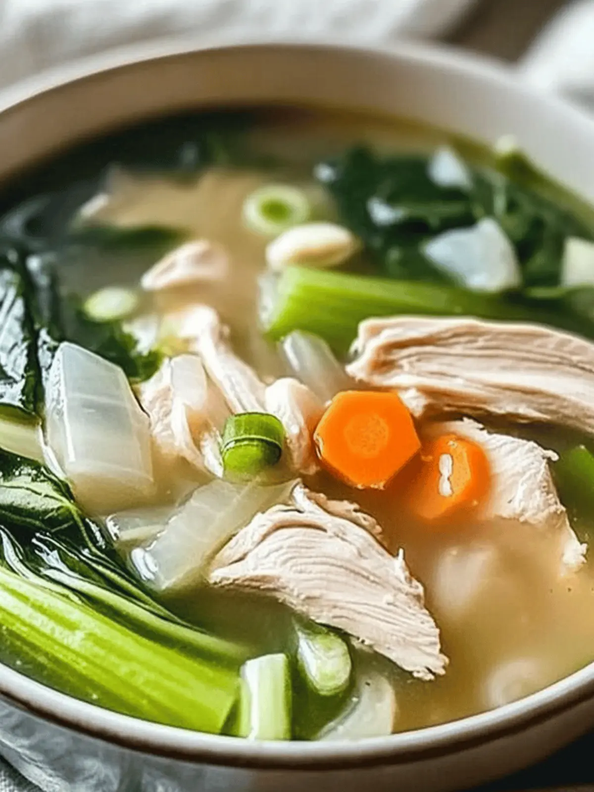 Bok Choy Chicken Soup