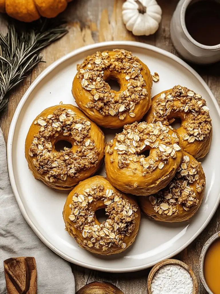 Pumpkin Oat Bagels