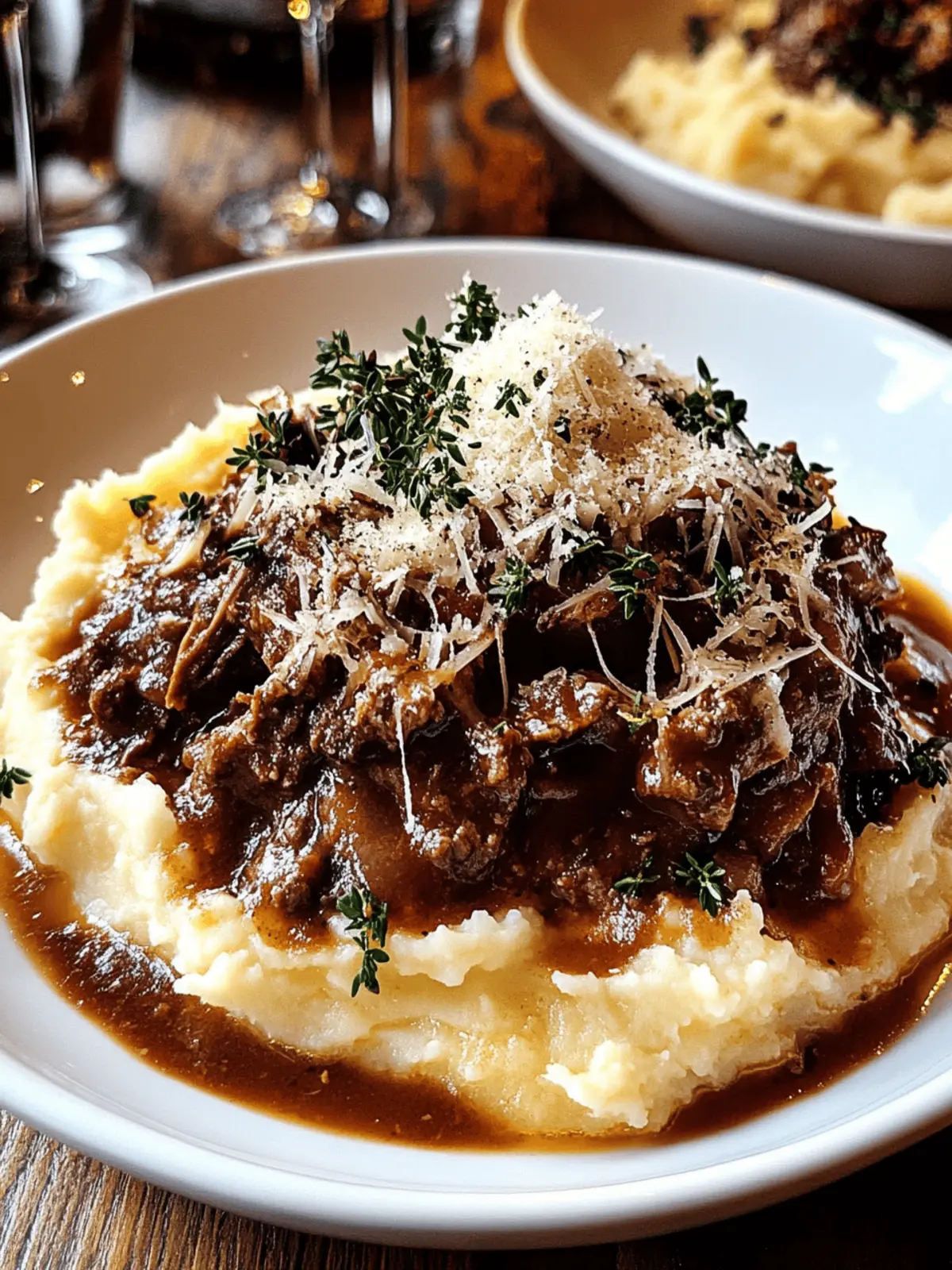Rib Ragu with Parmesan Mashed Potatoes