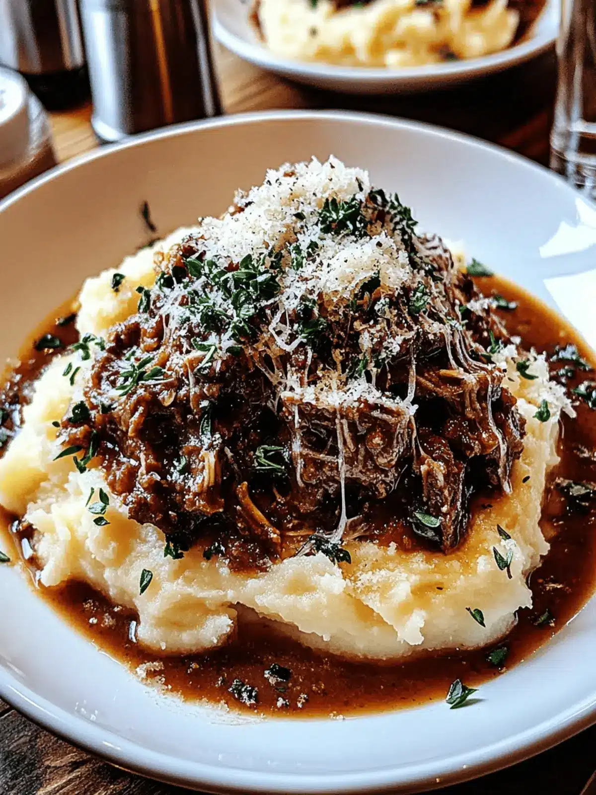 Rib Ragu with Parmesan Mashed Potatoes