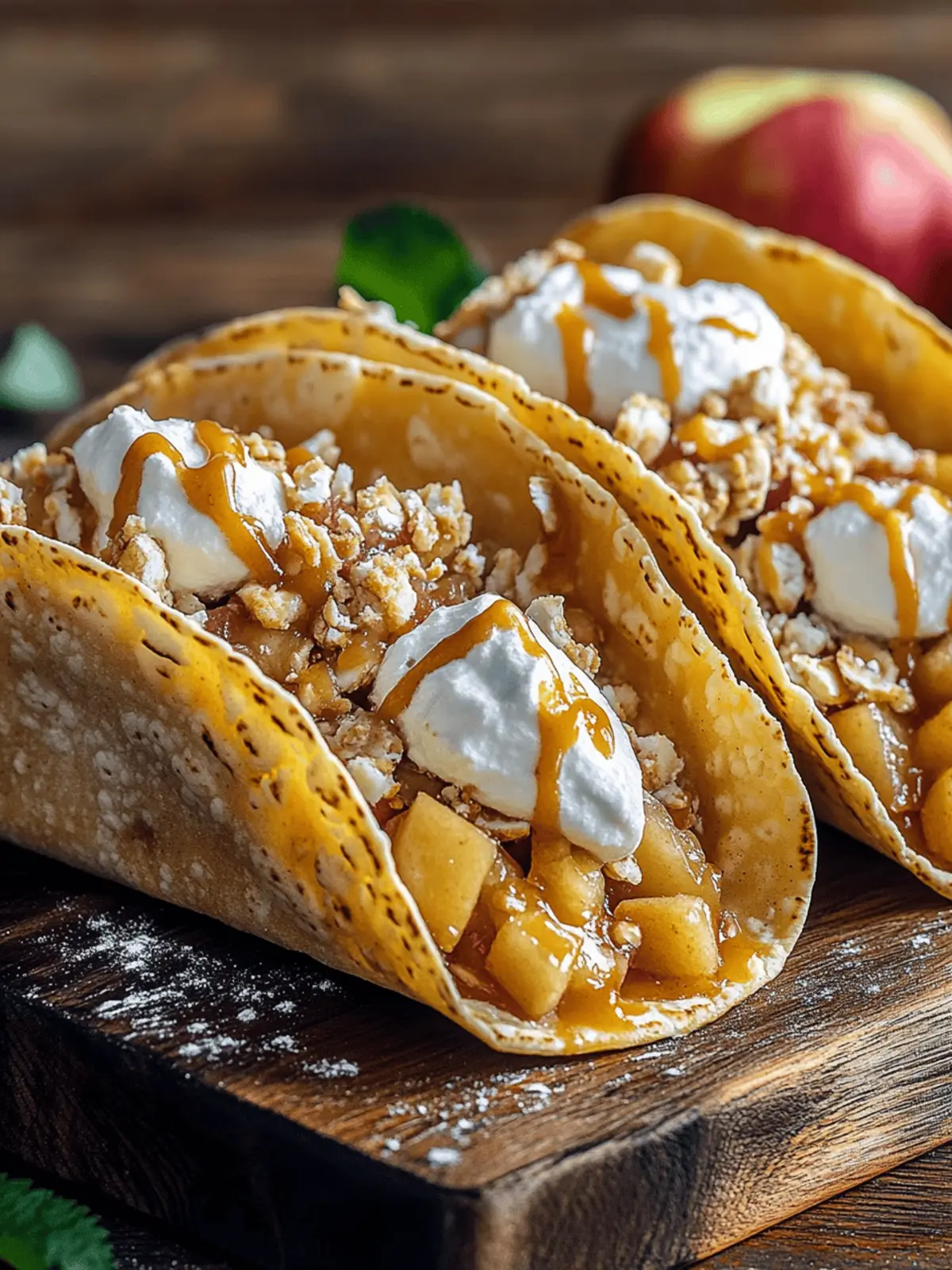Apple Pie Tacos