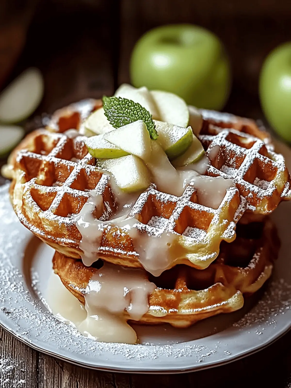 Apple Fritter Waffle Donuts