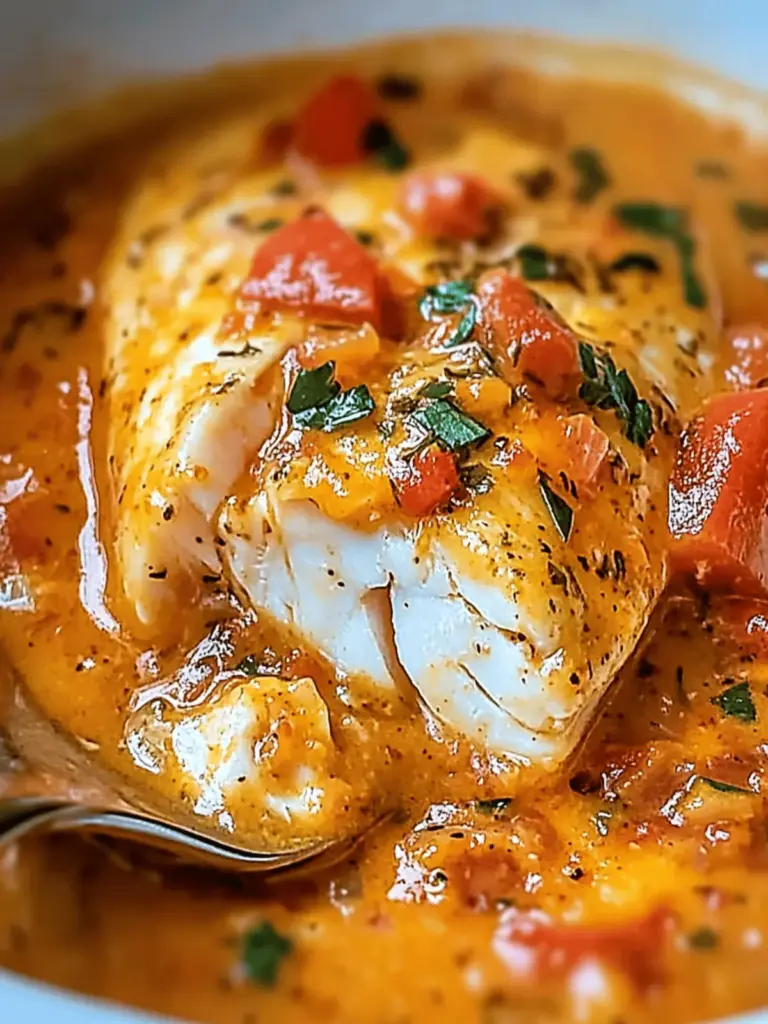 Tilapia in Roasted Pepper Sauce
