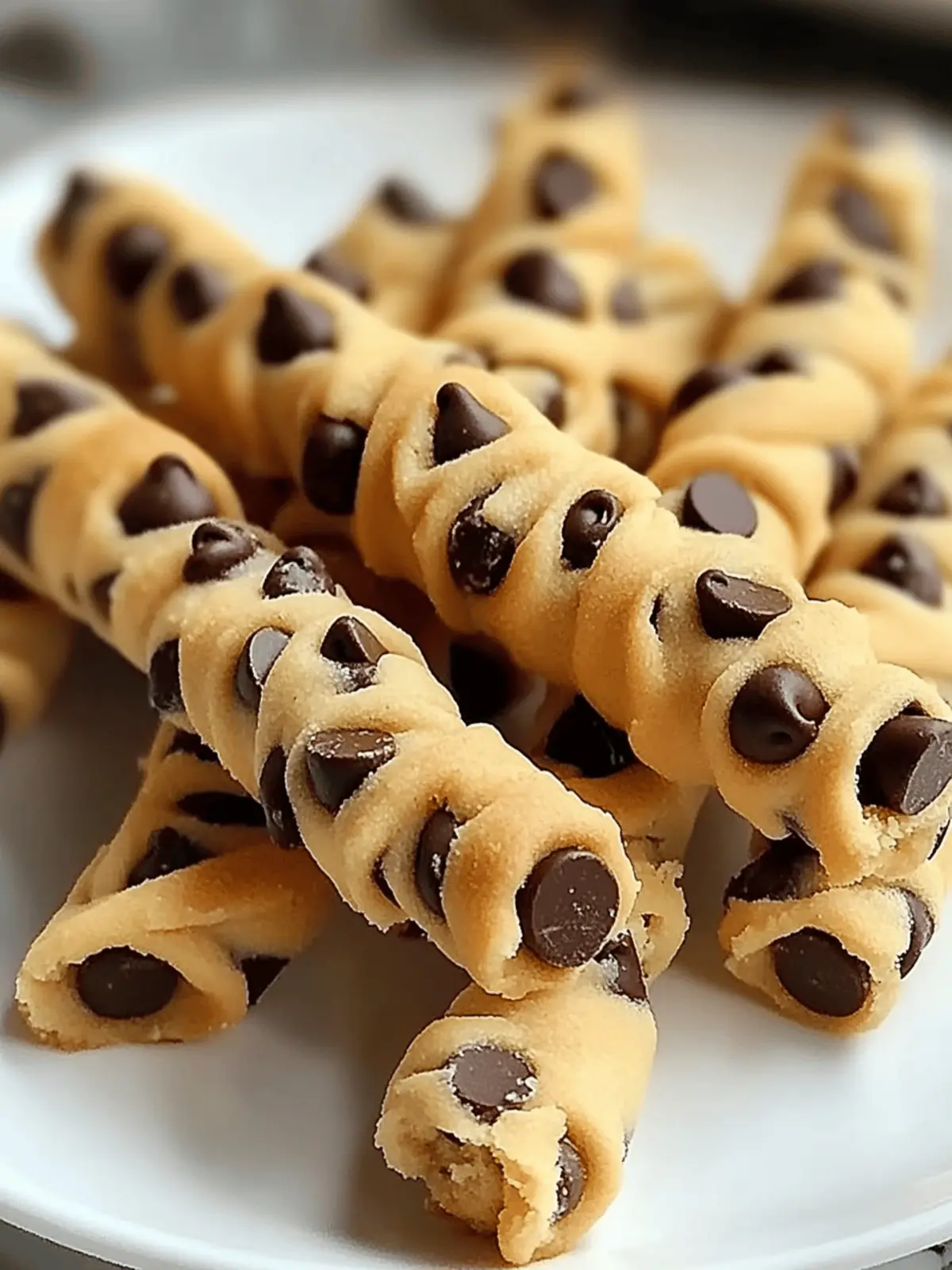 Chocolate Chip Cookie Dough Twists