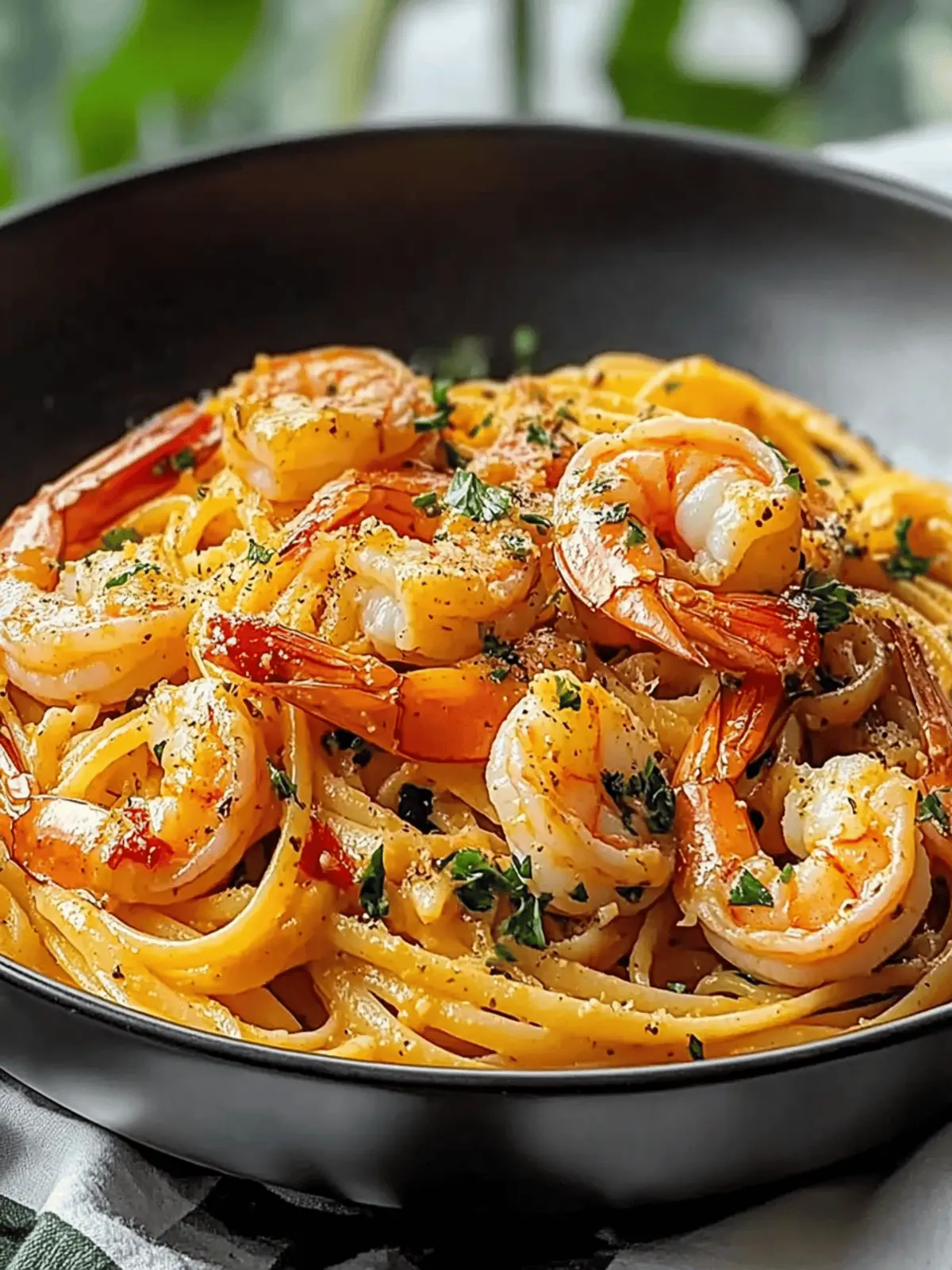 Jamaican Shrimp Pasta