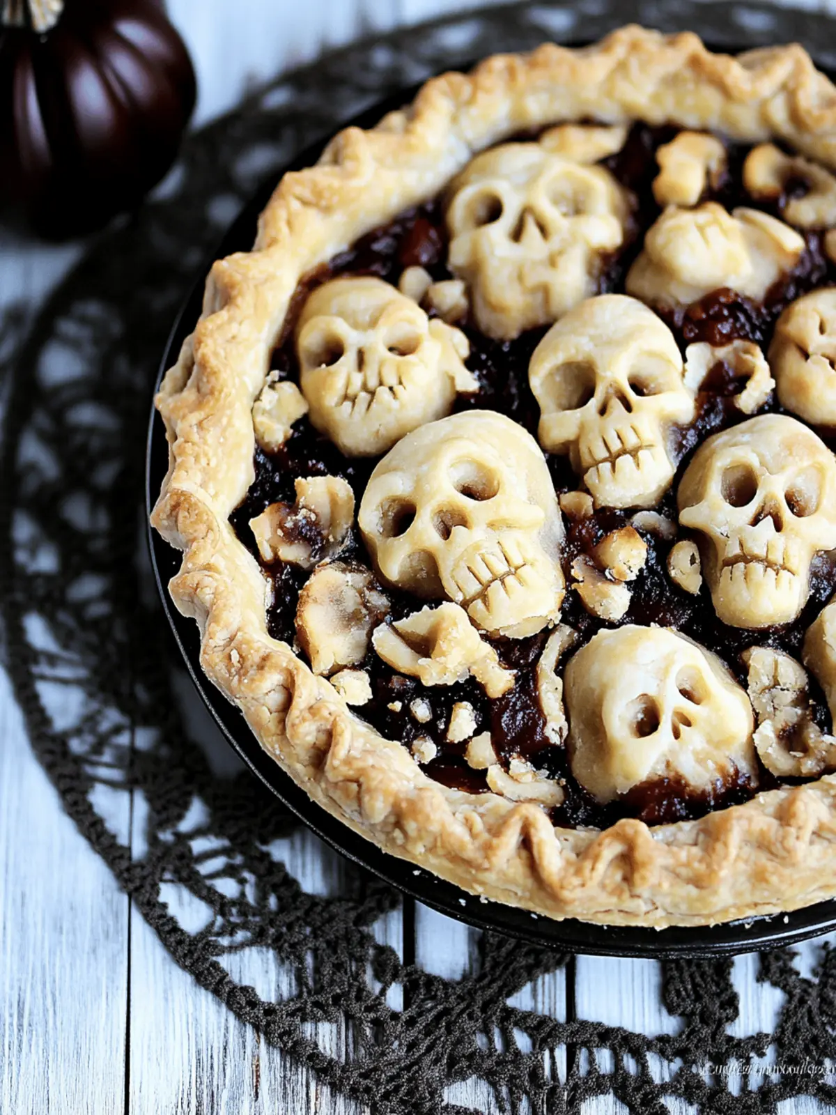Halloween Shrunken Heads Pie