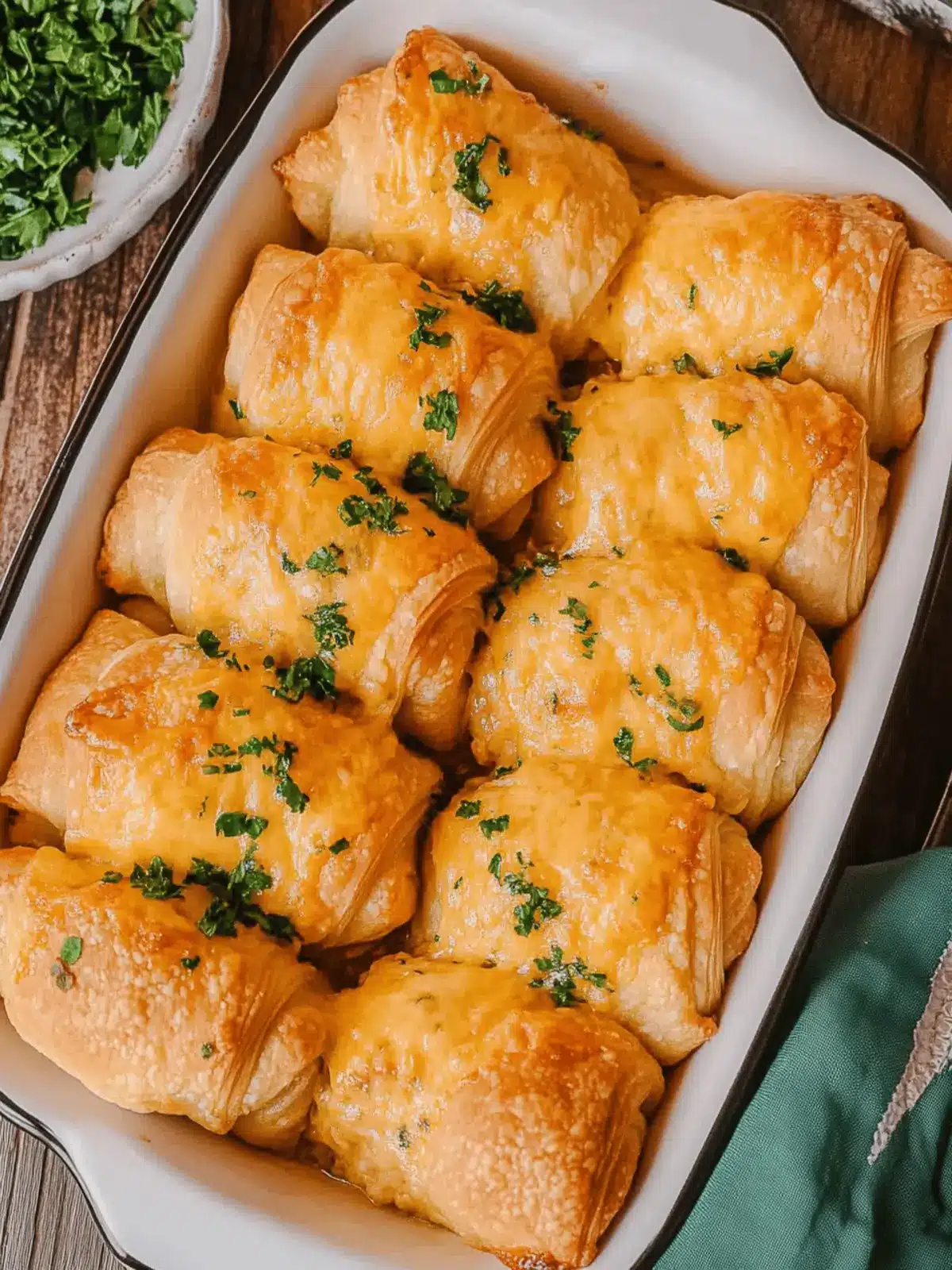 Cheesy Chicken Crescent Rolls