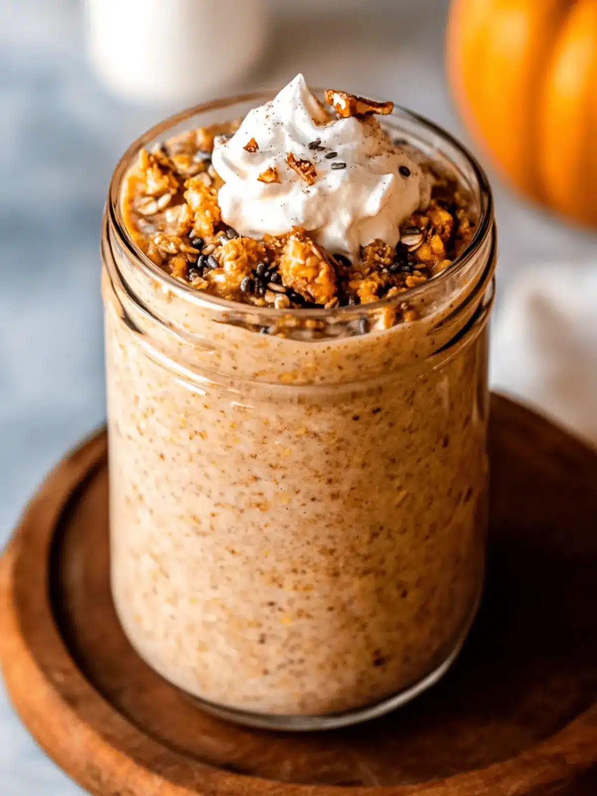 High Protein Pumpkin Overnight Oats