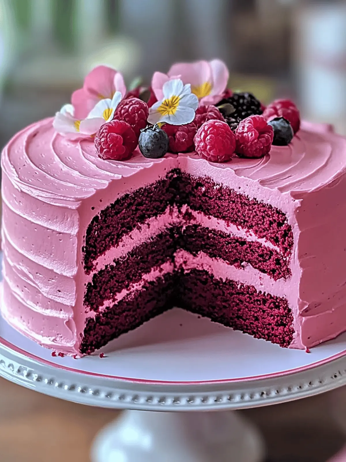 Mother’s Day Pink Velvet Cake