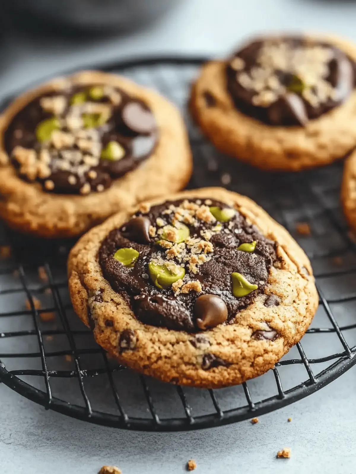 Dubai Chocolate Chip Cookies