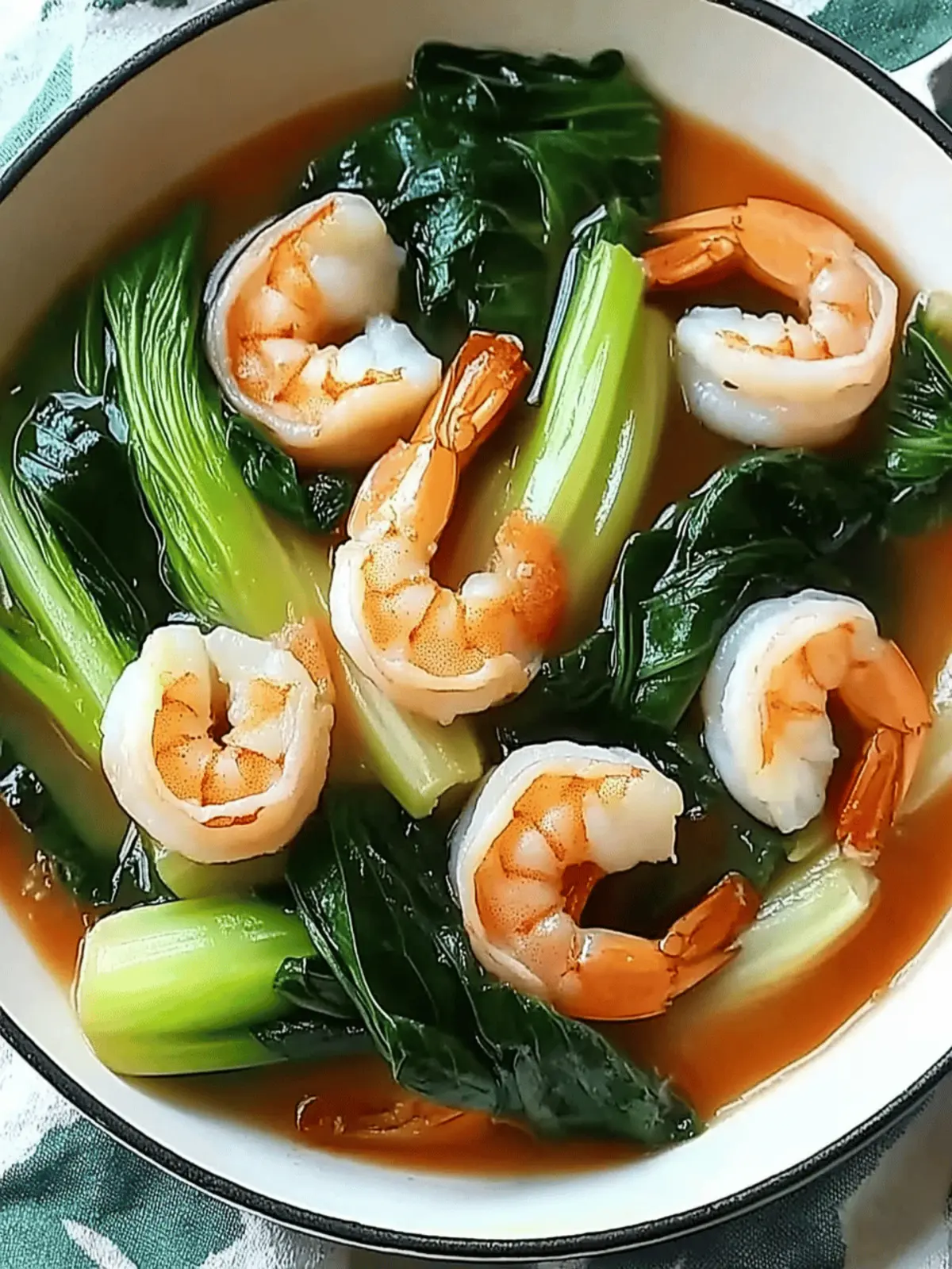 Bok Choy and Shrimp Skillet