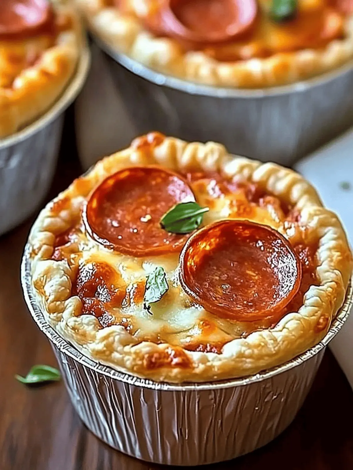 Mini Pizza Pot Pies
