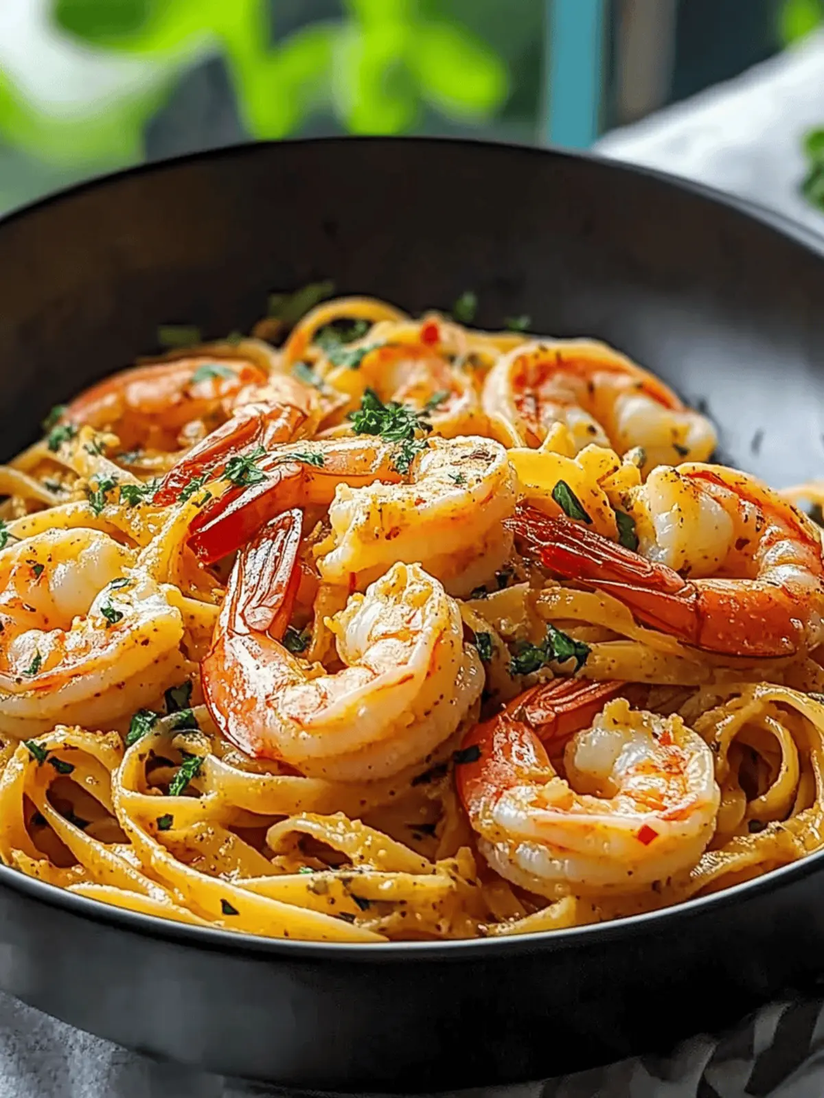 Jamaican Shrimp Pasta