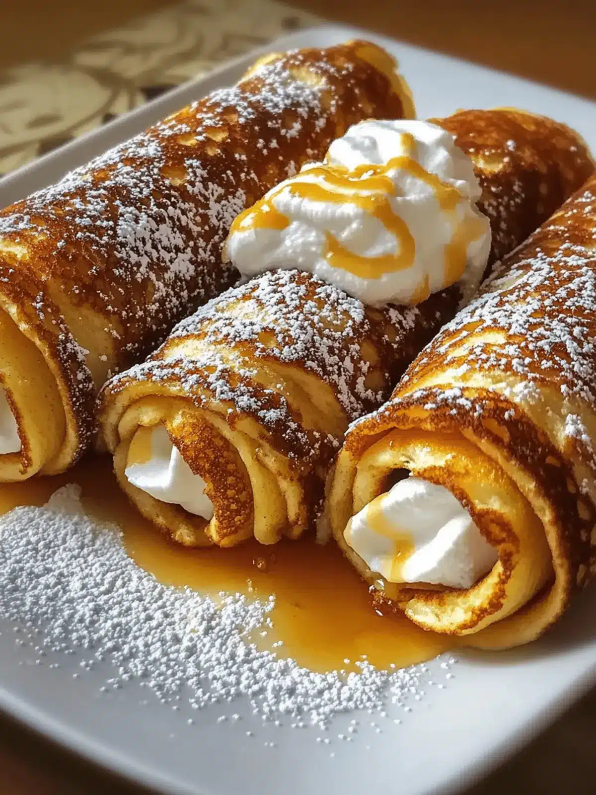 Pumpkin Cream Cheese Pancake Roll-Ups