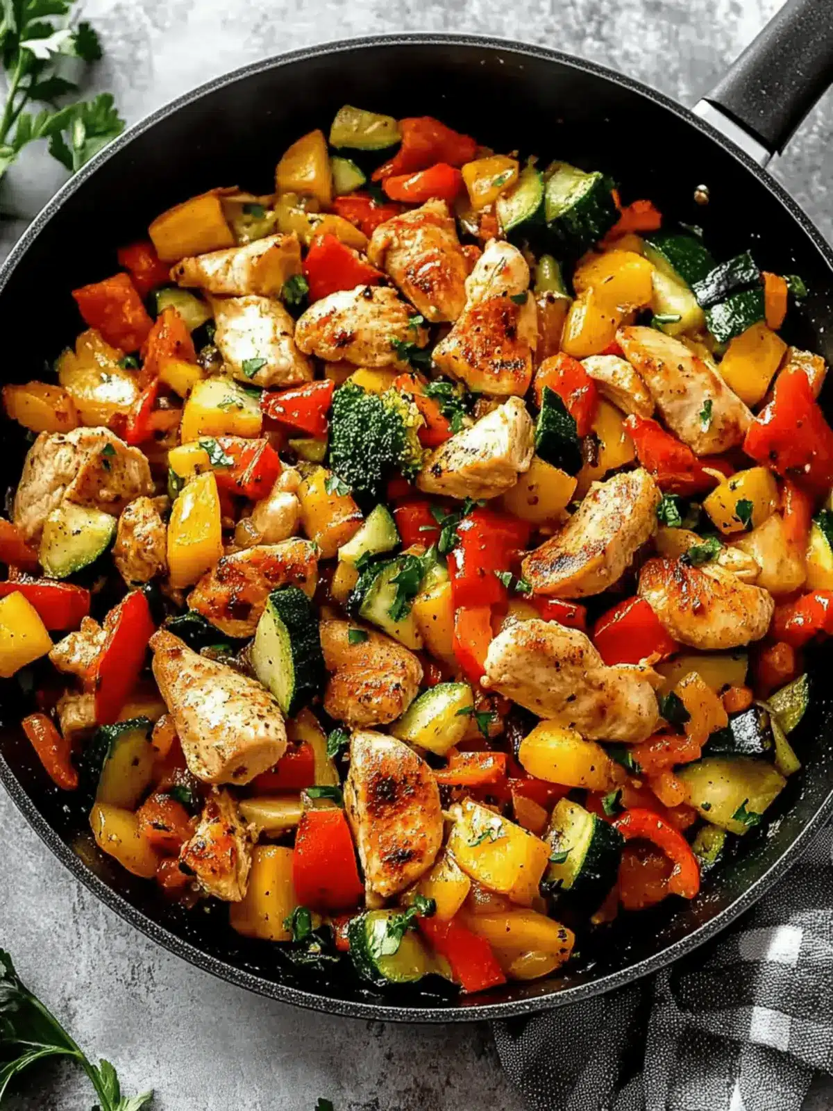 Chicken and Vegetables Skillet
