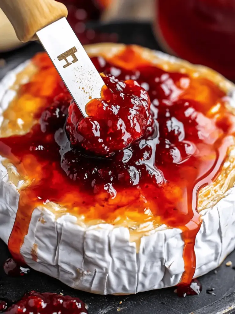 Halloween Bloody Baked Brie