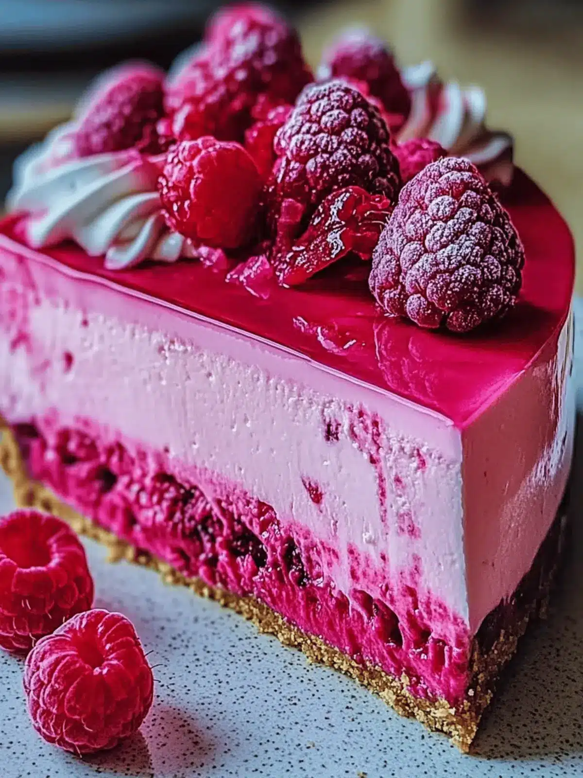 Pink Velvet Raspberry Cheesecake