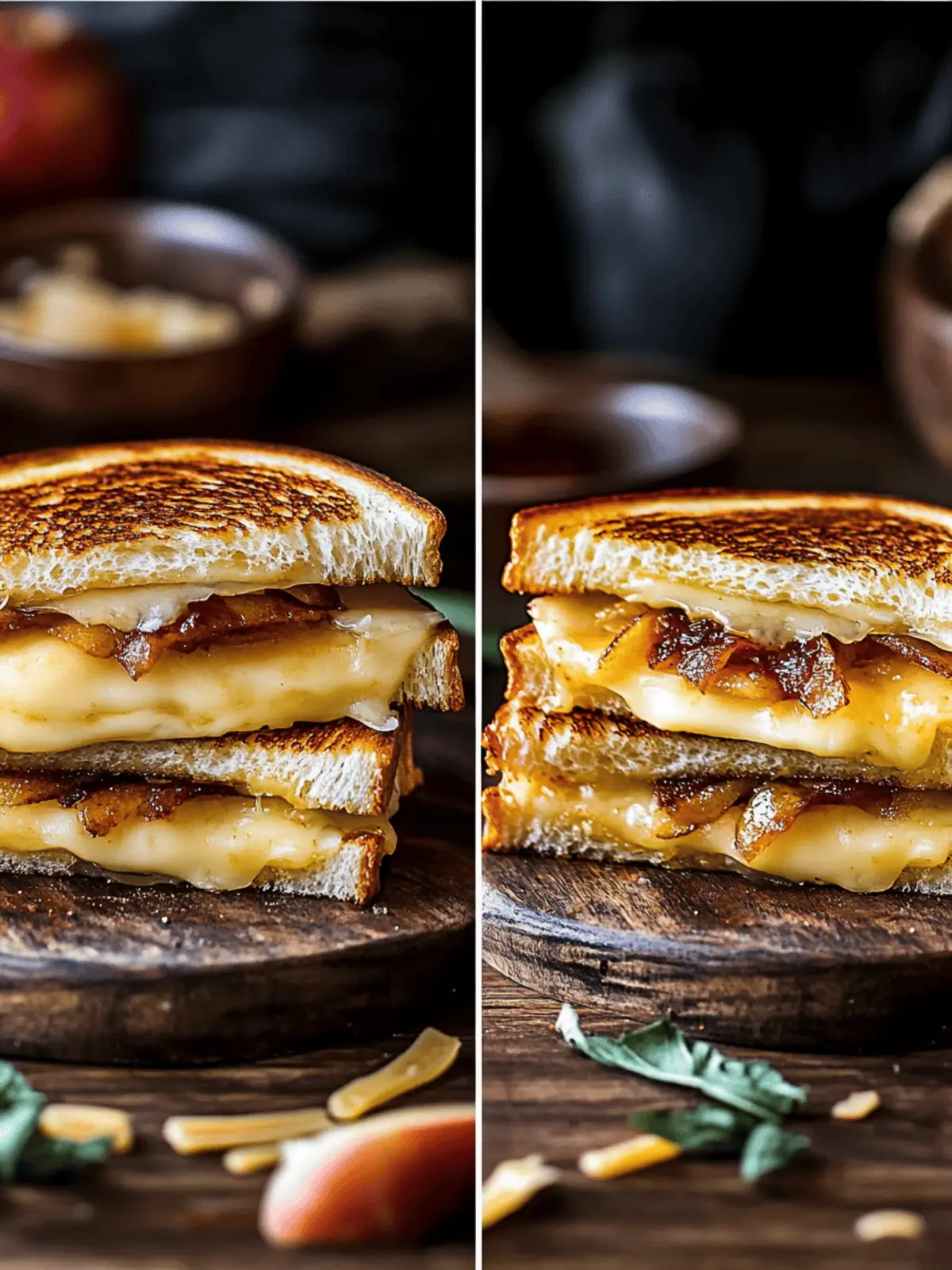 Apple and Cheddar Grilled Cheese