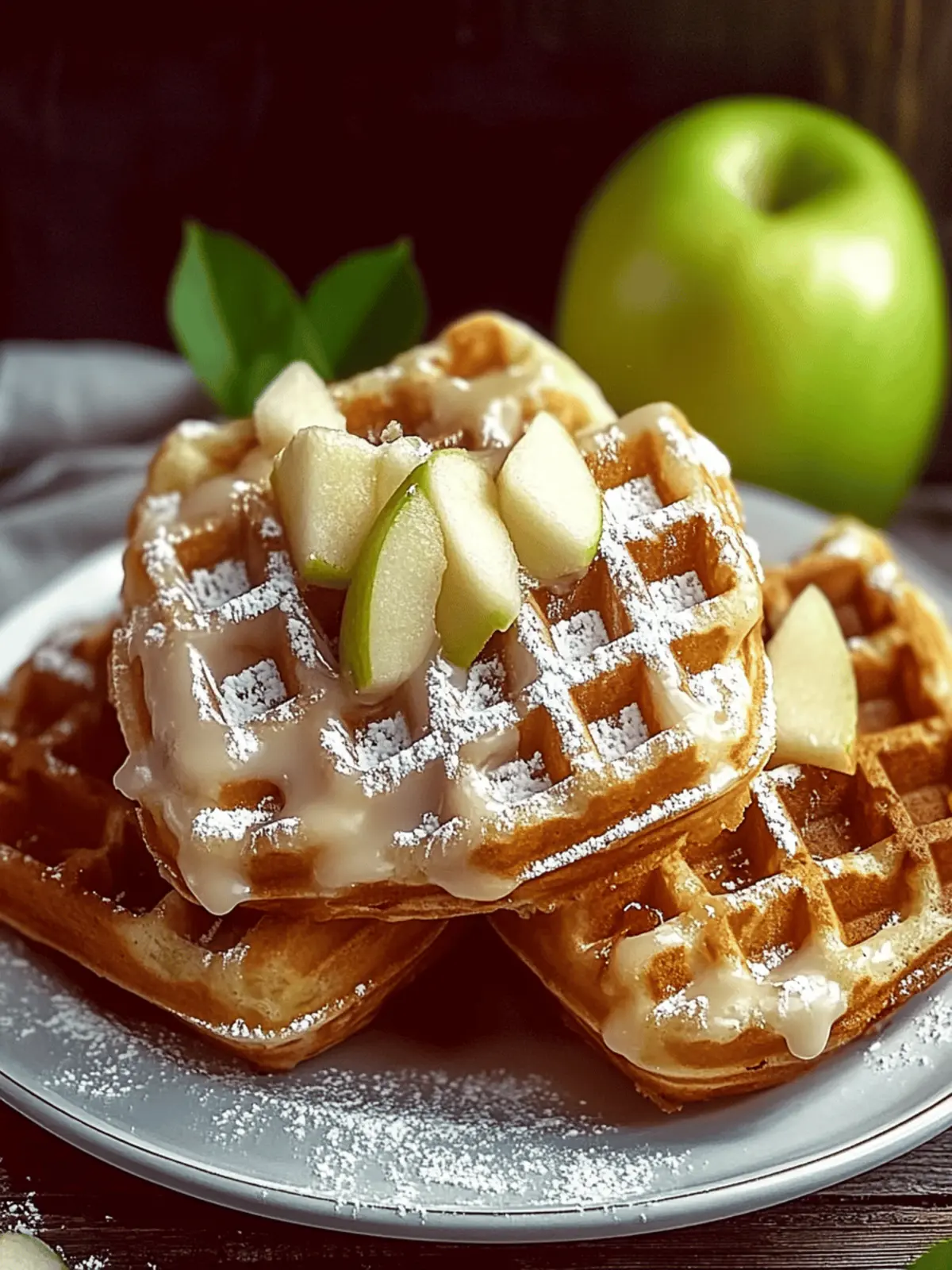 Apple Fritter Waffle Donuts