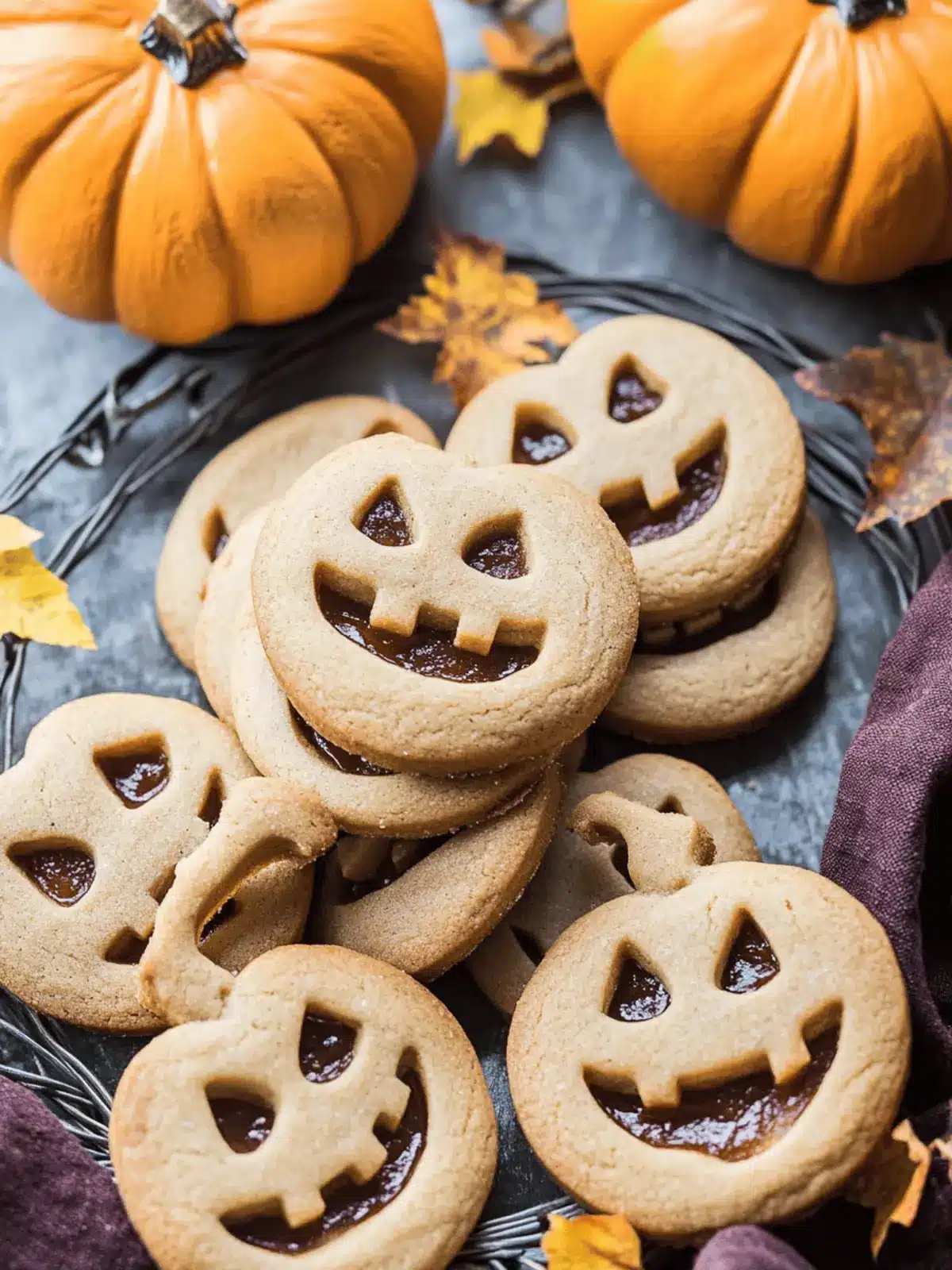 Stuffed Jack-O’-Lantern Cookies