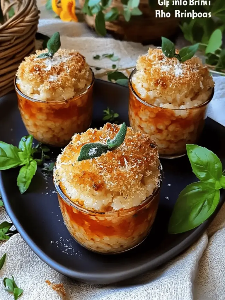Arancini Risotto Cups