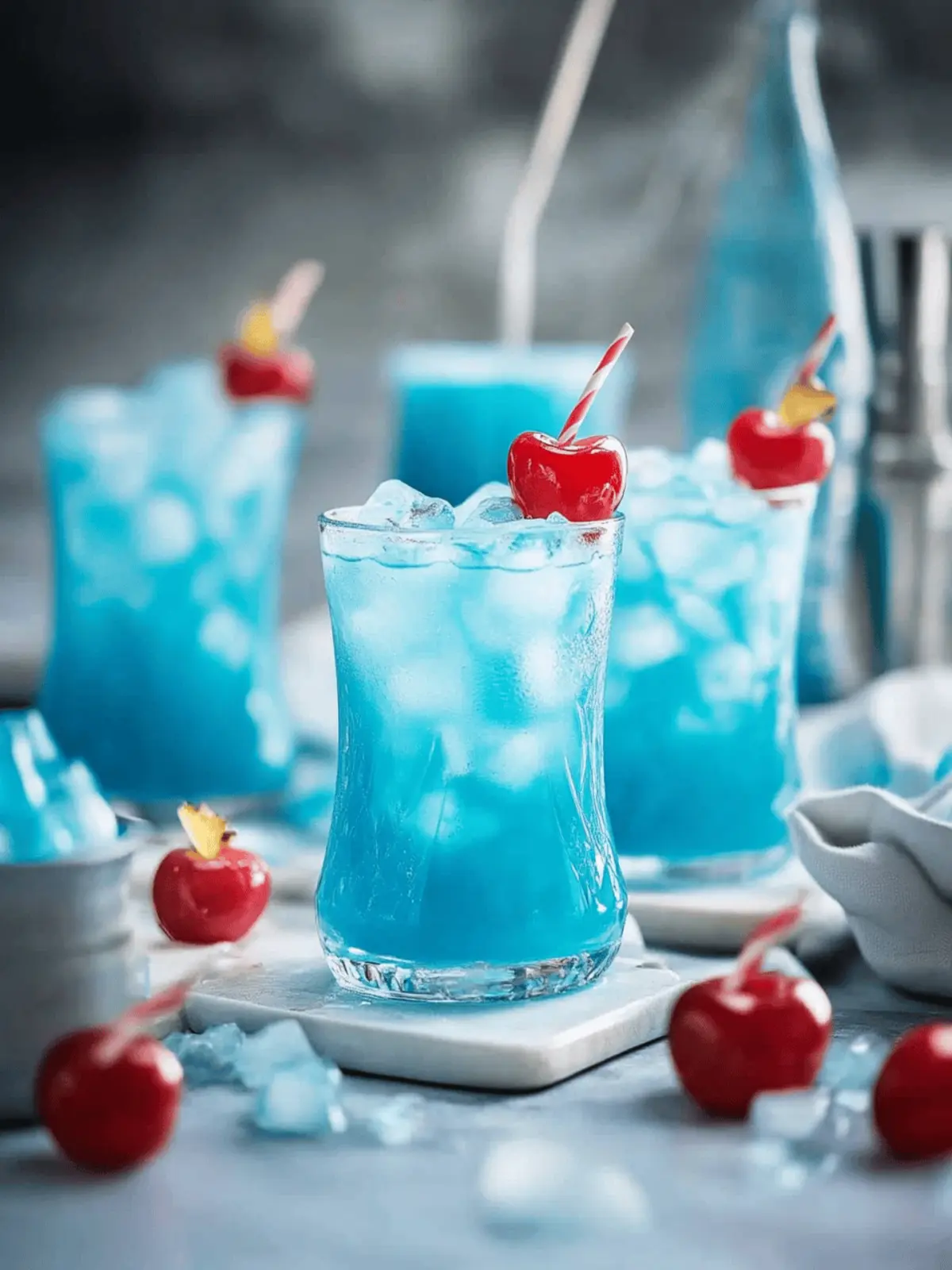 Blue Hawaiian Rum Punch