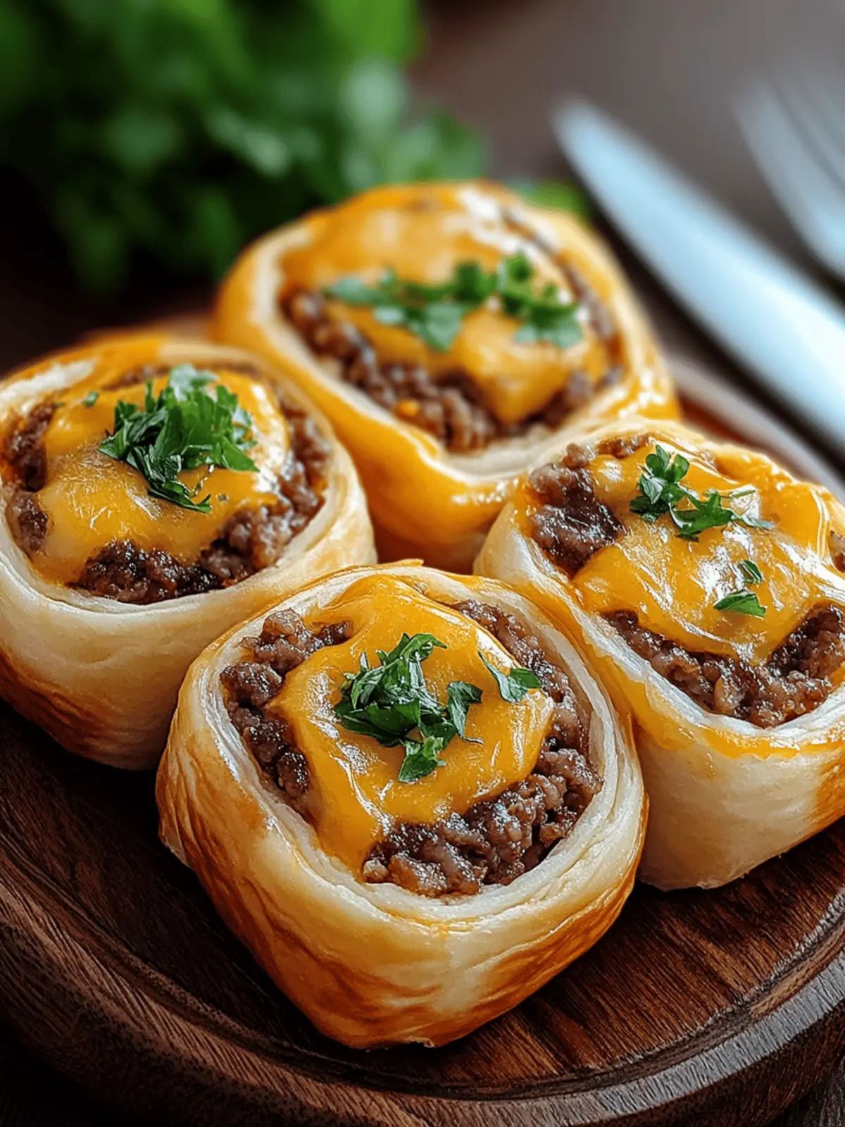 Cheeseburger Rollups