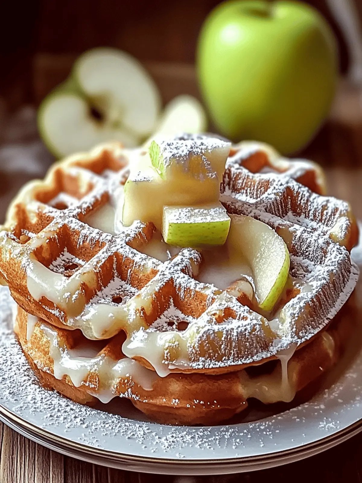 Apple Fritter Waffle Donuts