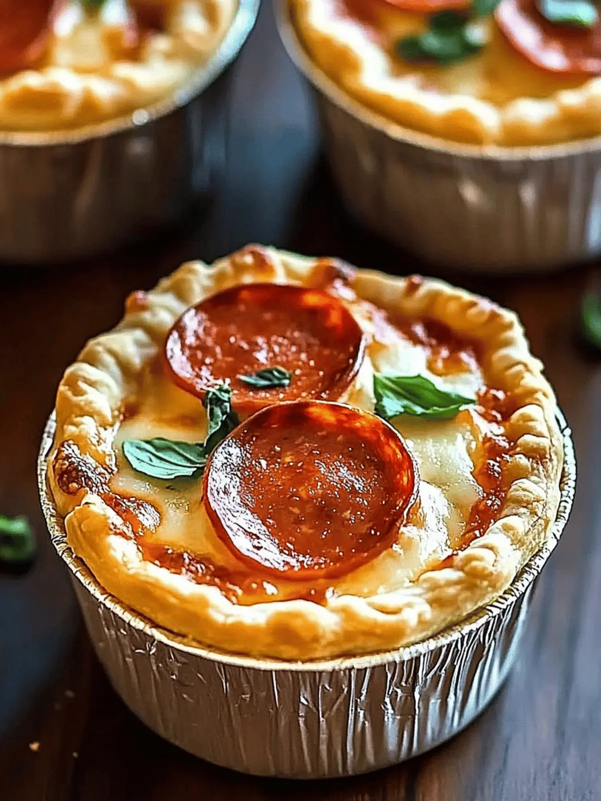 Mini Pizza Pot Pies