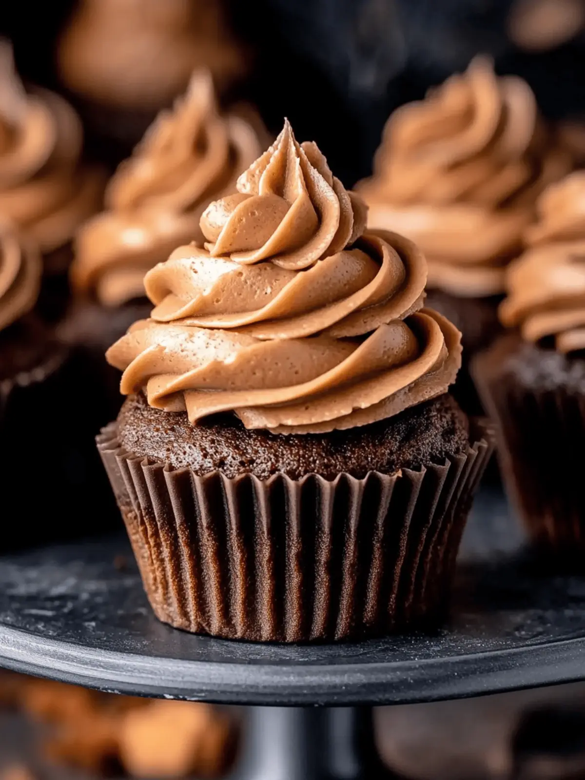 Chocolate Pumpkin Cupcakes