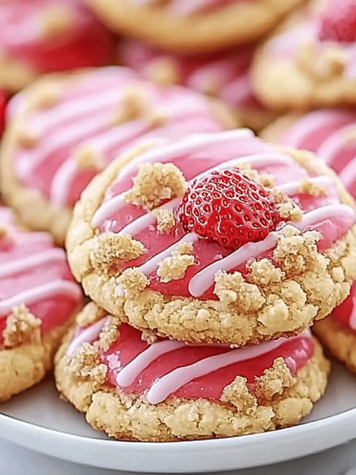 Strawberry Crunch Cookies