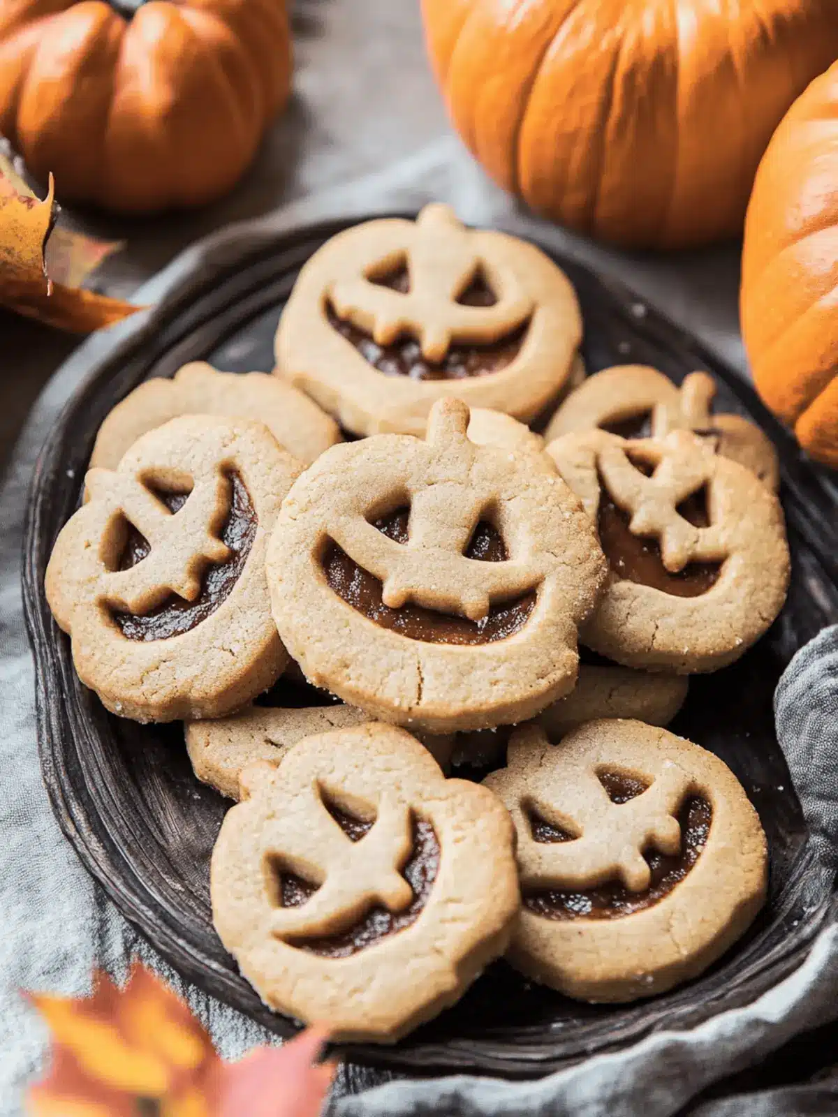 Stuffed Jack-O’-Lantern Cookies