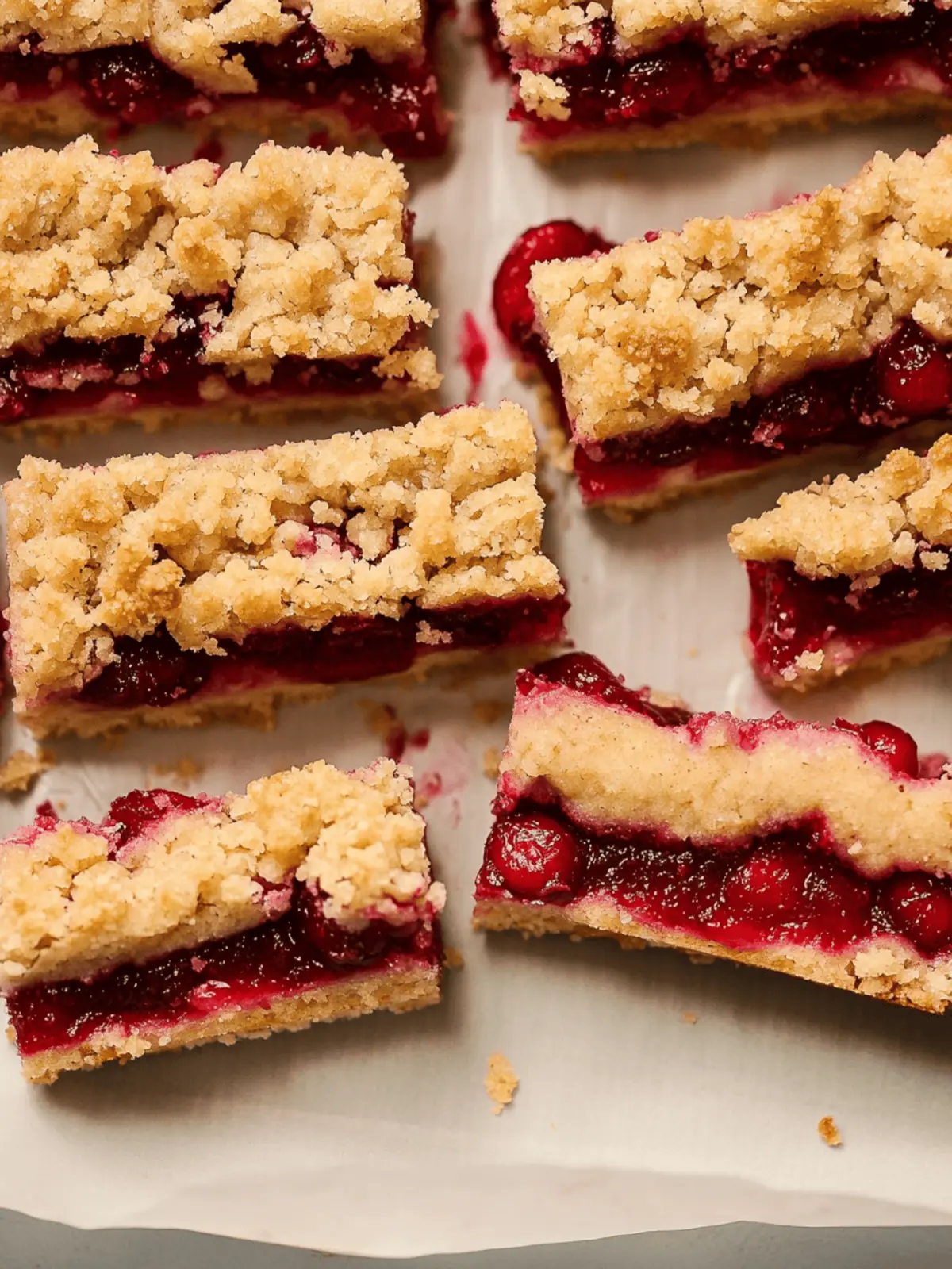 Cranberry Crumble Bars