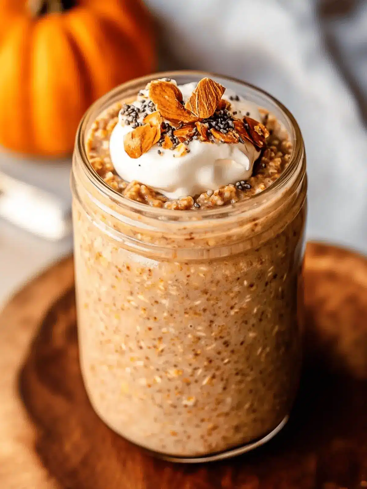 High Protein Pumpkin Overnight Oats