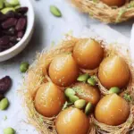 Gulab Jamun in Kunafa Nests