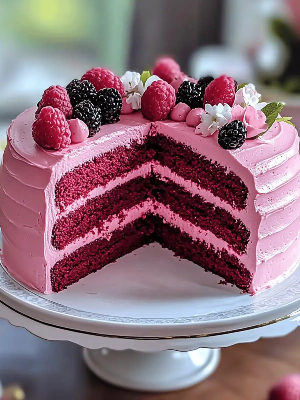 Mother’s Day Pink Velvet Cake