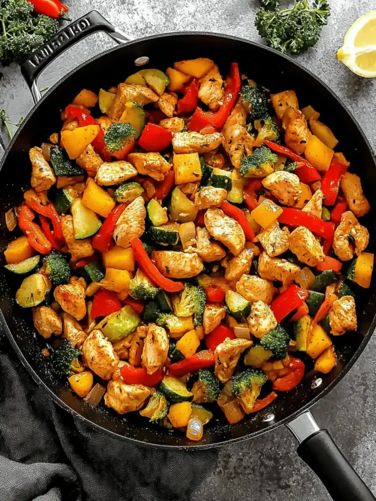Chicken and Vegetables Skillet