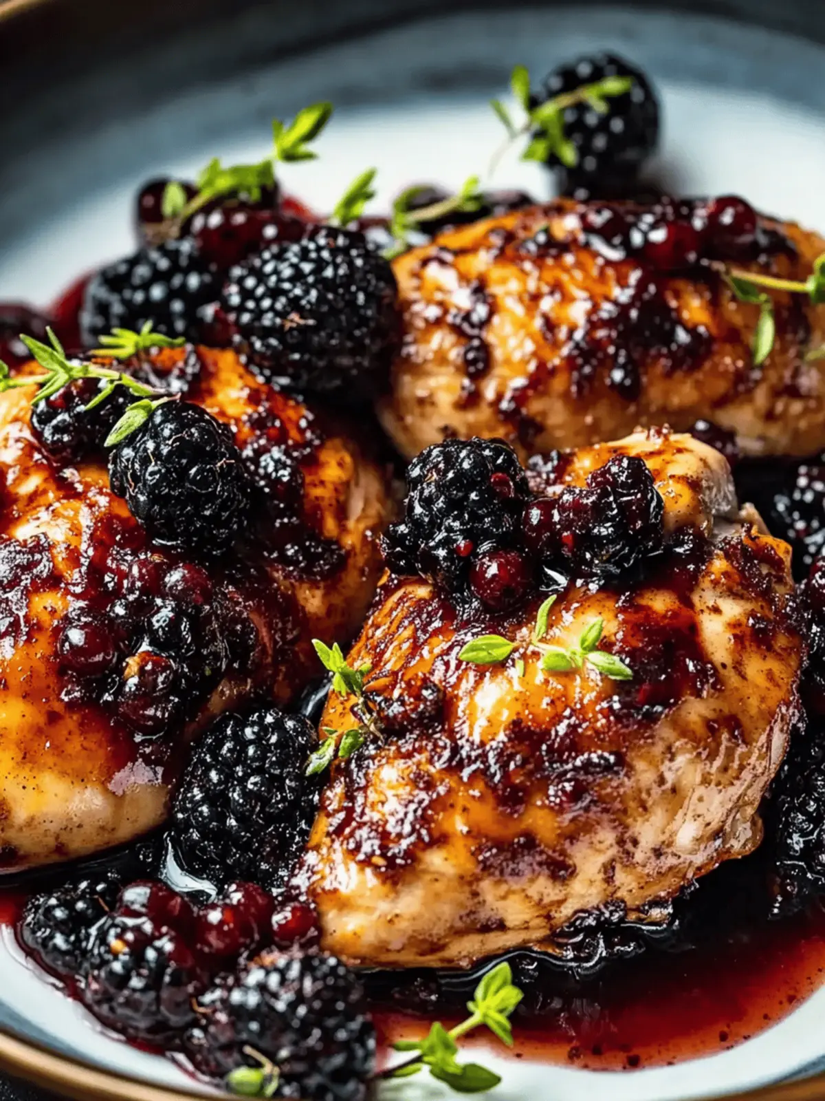 Bourbon Blackberry Chicken