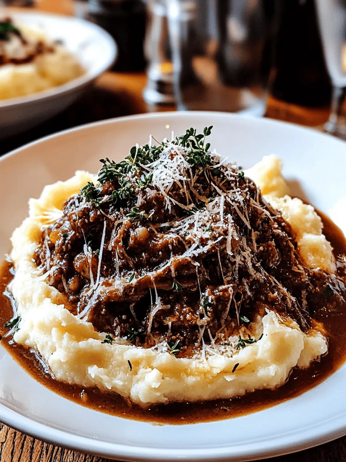 Rib Ragu with Parmesan Mashed Potatoes