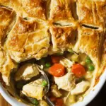 Chicken Pot Pie with Flakey Biscuit Crust