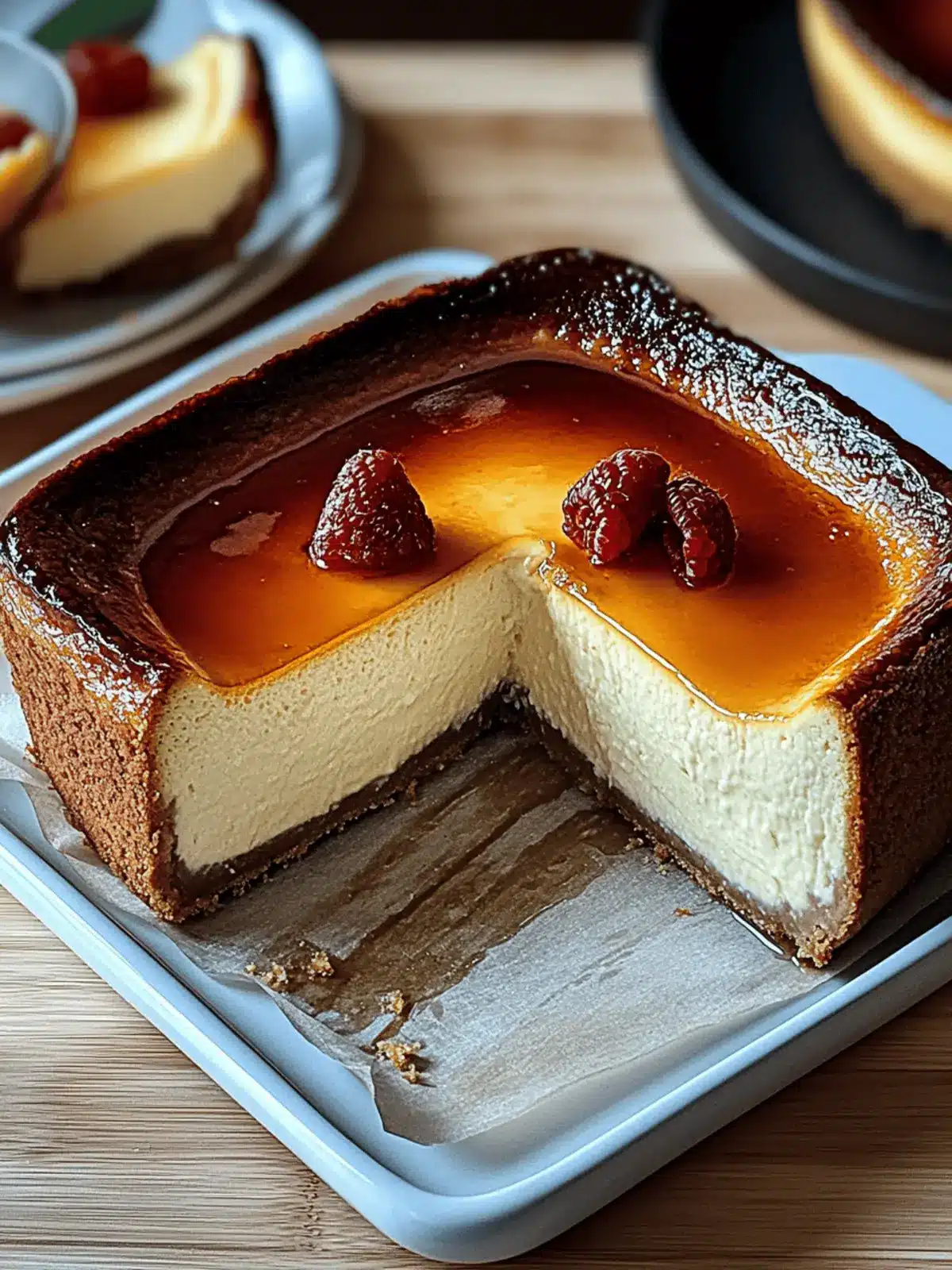 Loaf Pan Basque Cheesecake
