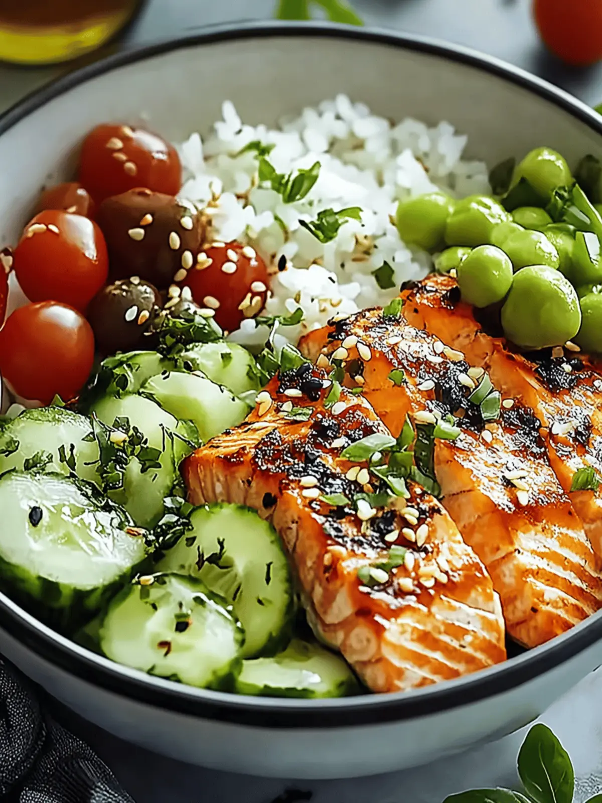 Mediterranean Salmon Bowl